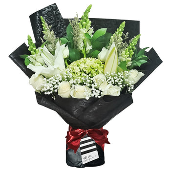 Romantic Universe Elegant Black Bouquet