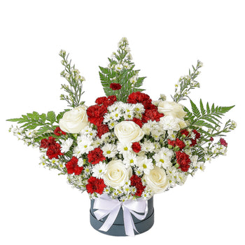 White Red Symphony in Vase