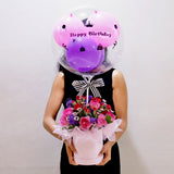 Rose Serenade Balloon Bloom Box