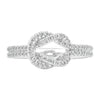 Sol et Terre Tied Diamond Rings