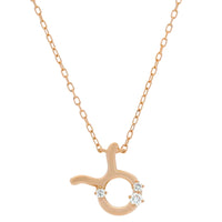 Sol et Terre Zodiac Taurus Pendant Necklace
