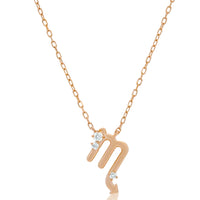 Sol et Terre Zodiac Pendant Scorpio Necklace