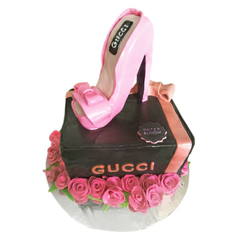 Gucci Style Shoes Cake