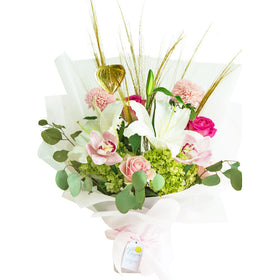 Dainty Flamingo Hand Bouquet