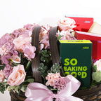 Blumerose in Basket