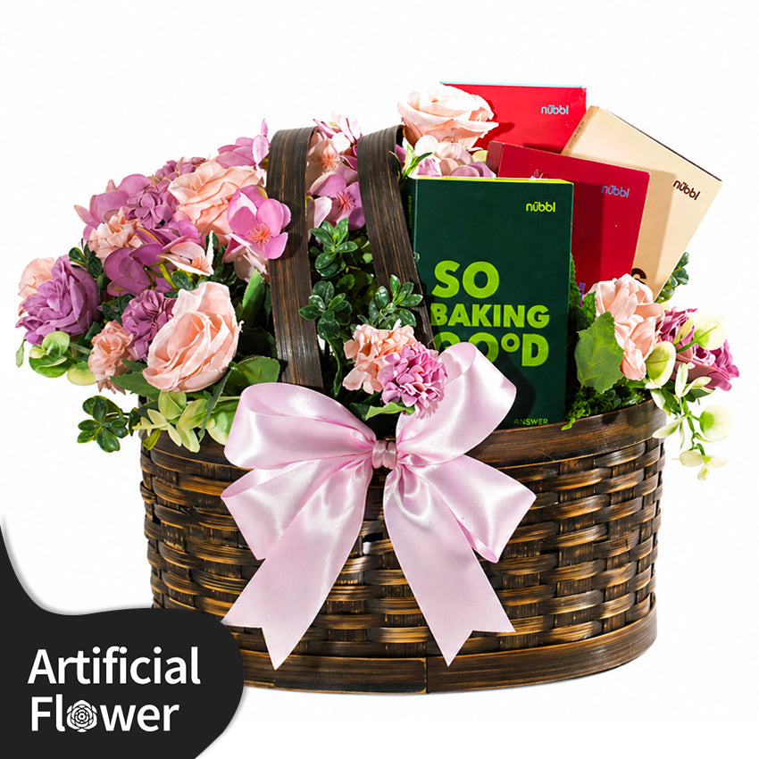 Blumerose in Basket