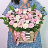 Blushy Rose in Basket