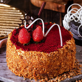 Outerbloom Red Velvet Nouget Cake