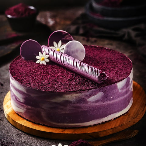 Violet Mont Blanc Cake