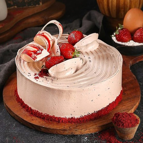 Red Velvet Nutella Cake