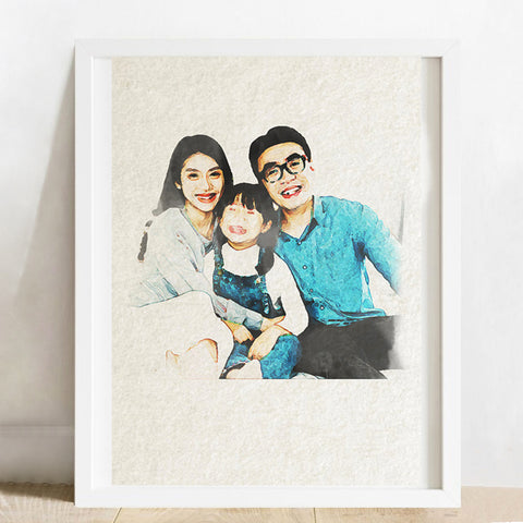 Custom Watercolor Potrait