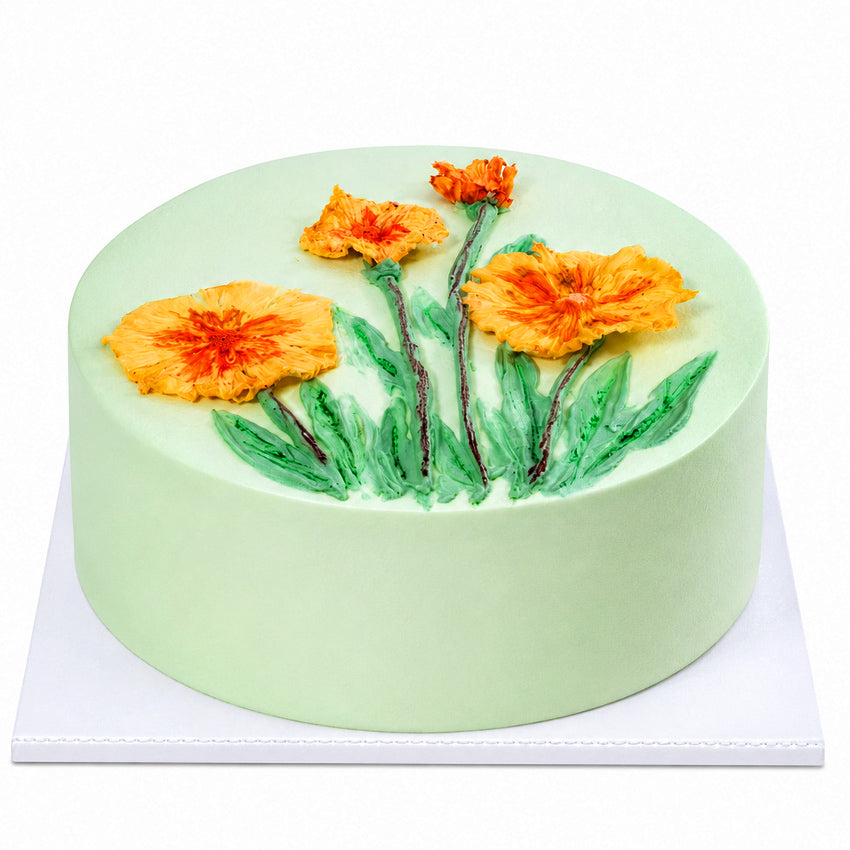Green Garden Vanilla Cake