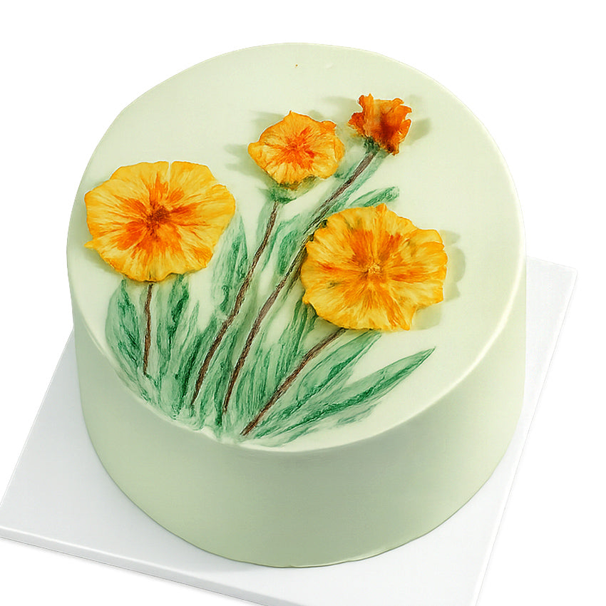 Green Garden Vanilla Cake