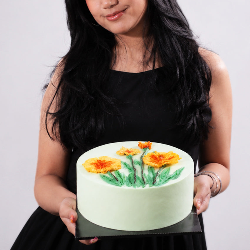 Green Garden Vanilla Cake