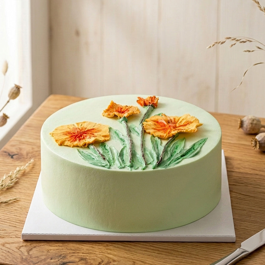 Green Garden Vanilla Cake