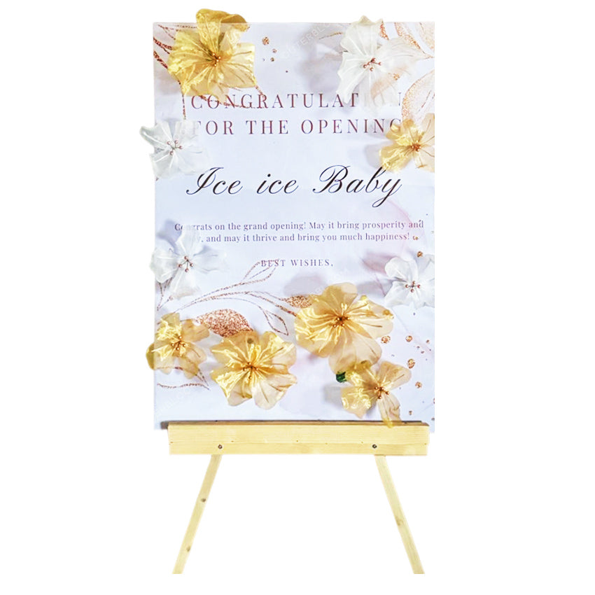Iris White Organza