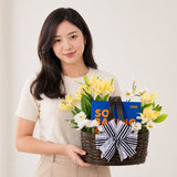 Lilyblume in Basket