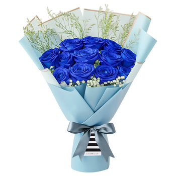 Majestic Blue Romance Bouquet