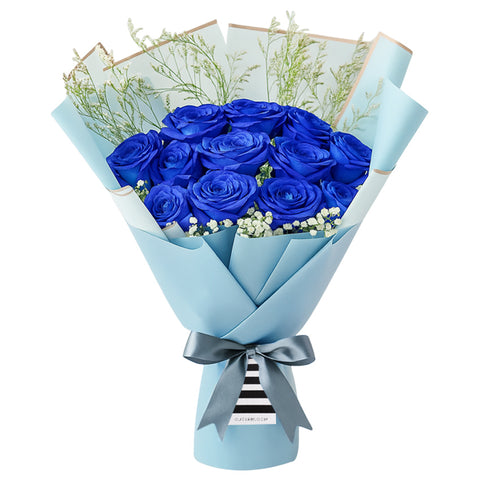 Majestic Blue Romance Bouquet