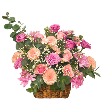 Rosey Lilac in Basket