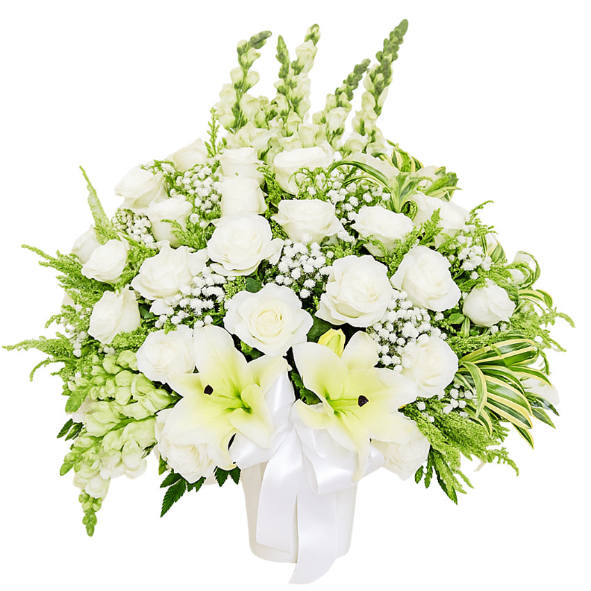 Milky White in Vase