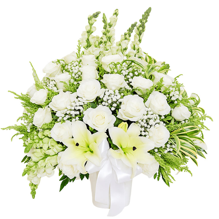 Milky White in Vase