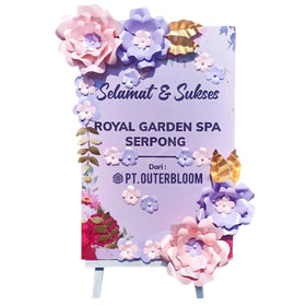 Violet Garden Paper Flower Board