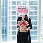 Pink Butterfly Balloon Bloom Box