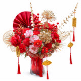 Red Pavilion in Vase