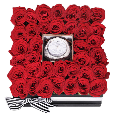 Rose Flame Bloom Box