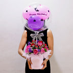 Rose Serenade Balloon Bloom Box