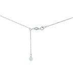 Sol et Terre Round Diamond Pendant with Squared Halo Necklace