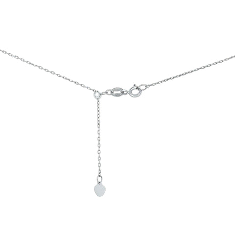 Sol et Terre Round Diamond Pendant with Squared Halo Necklace