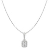 Sol et Terre Emerald Diamond Pendant Necklace