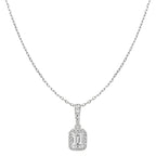 Sol et Terre Emerald Diamond Pendant Necklace