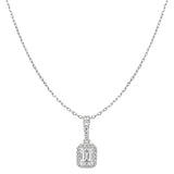 Sol et Terre Emerald Diamond Pendant Necklace