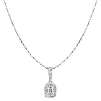 Sol et Terre Emerald Diamond Pendant Necklace