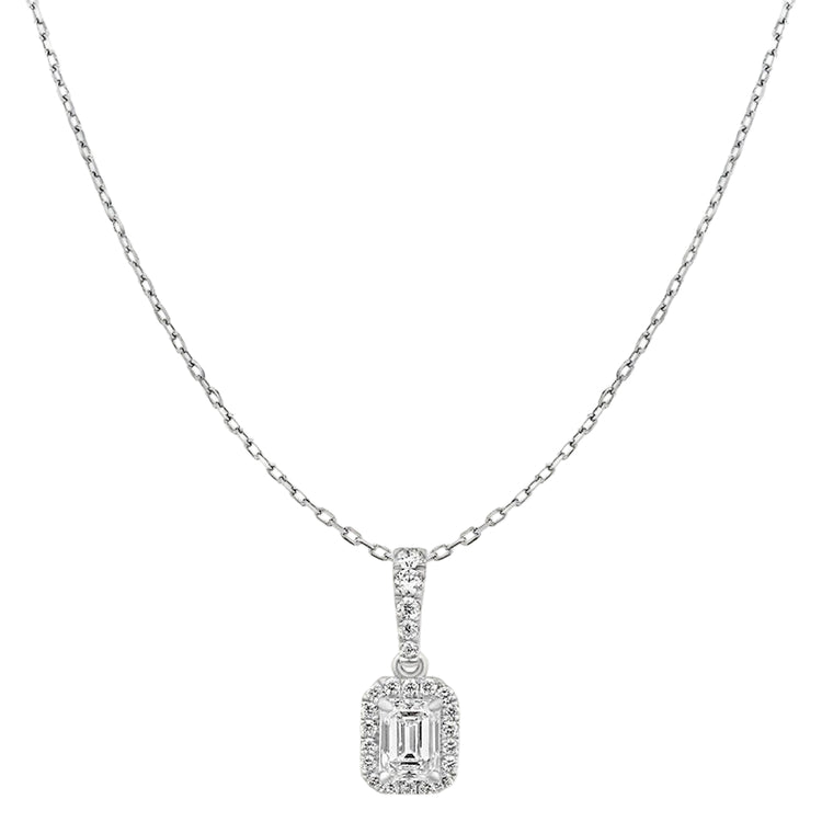 Sol et Terre Emerald Diamond Pendant Necklace