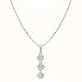 Trilogy Diamond Pendant Necklace