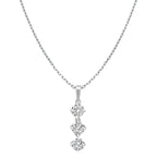 Sol et Terre Trilogy Diamond Pendant Necklace