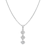 Sol et Terre Trilogy Diamond Pendant Necklace