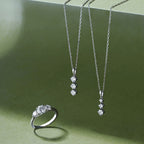 Sol et Terre Trilogy Diamond Pendant Necklace