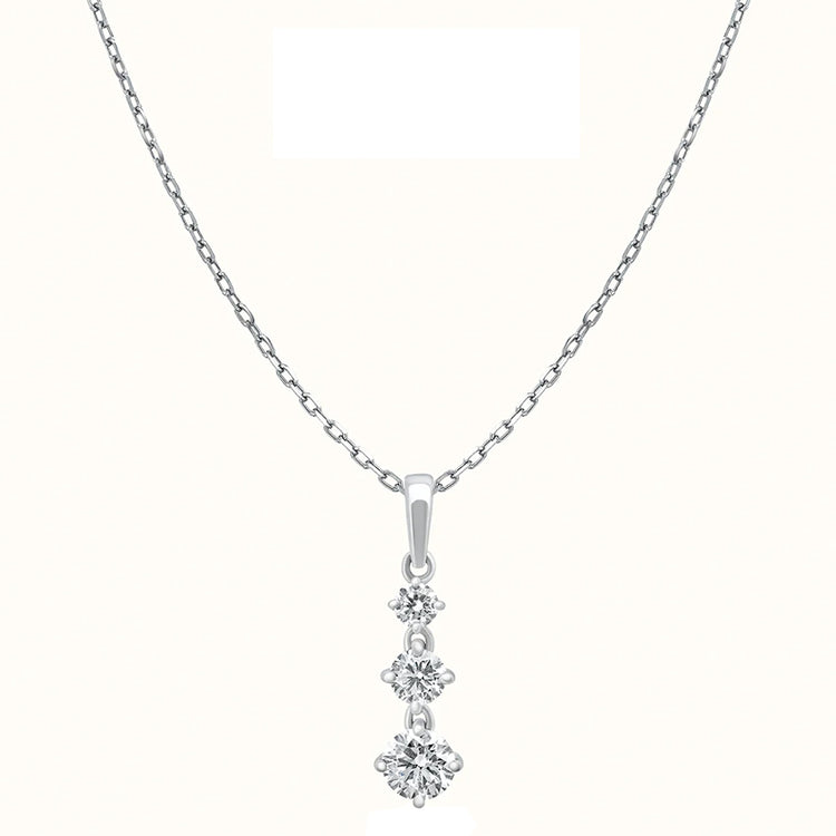 Graduating Trilogy Pendant Necklace