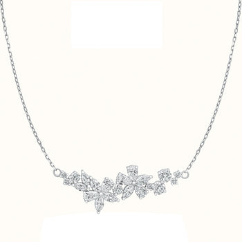 Fleur Garden Diamond Pendant Necklace