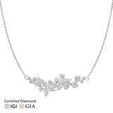 Sol et Terre Fleur Garden Diamond Pendant Necklace
