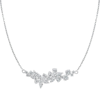 Sol et Terre Fleur Garden Diamond Pendant Necklace