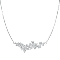 Sol et Terre Fleur Garden Diamond Pendant Necklace