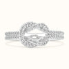 Tied Diamond Rings