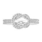 Sol et Terre Tied Diamond Rings