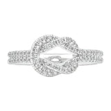 Sol et Terre Tied Diamond Rings